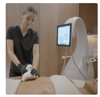 T-Shape 2 body contouring treatment on abdomen